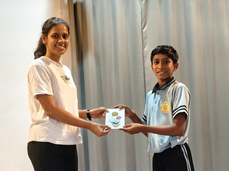 Yoga session at Anand Niketan School